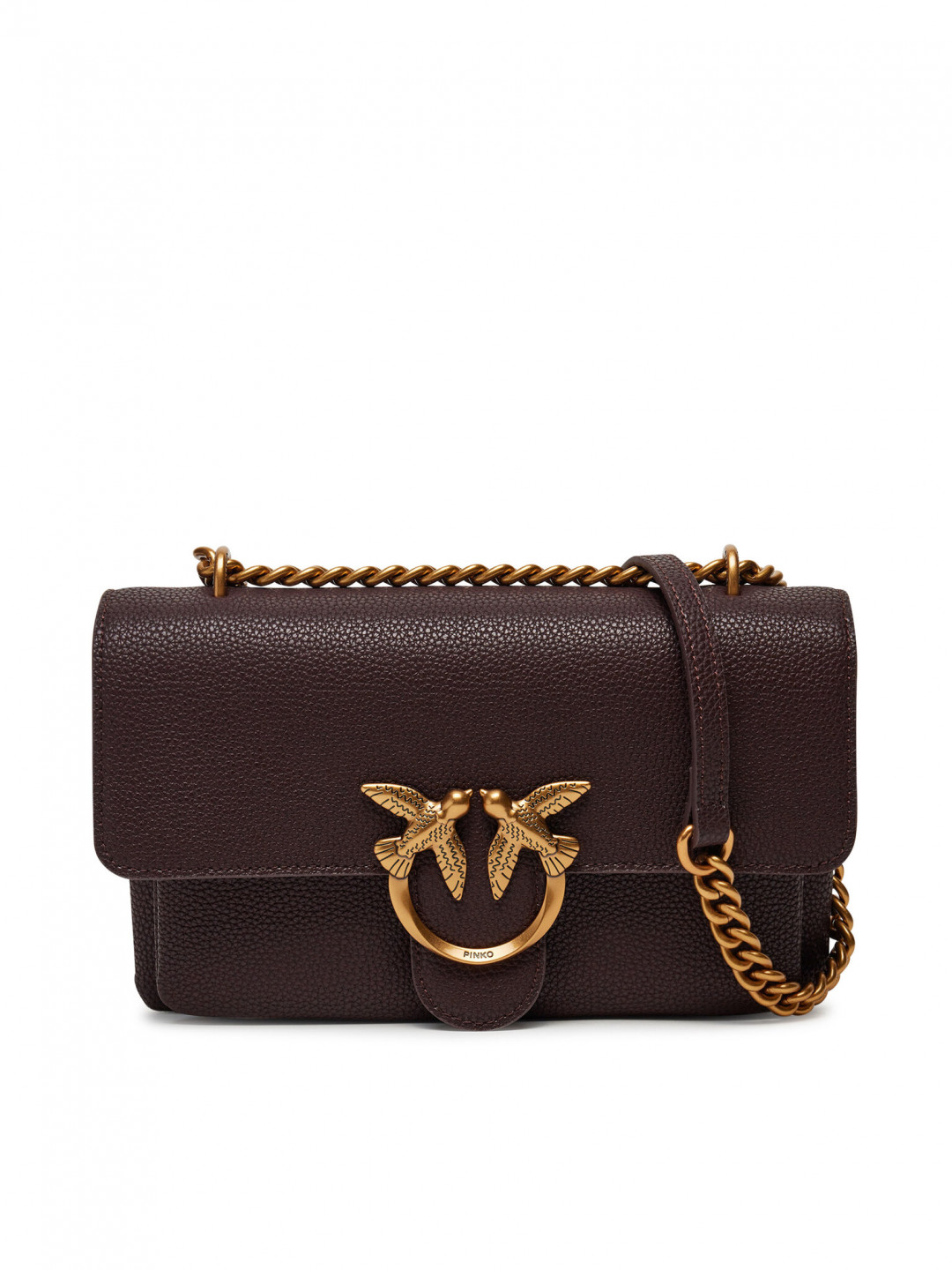 PINKO Kabelka Love One Soft Mini AI 24-25 PLTT 104528 A29Q Hnědá